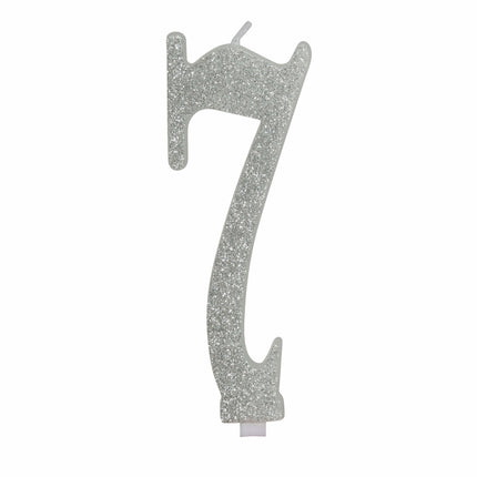 Silverljus 7 år Glitter 12,5cm