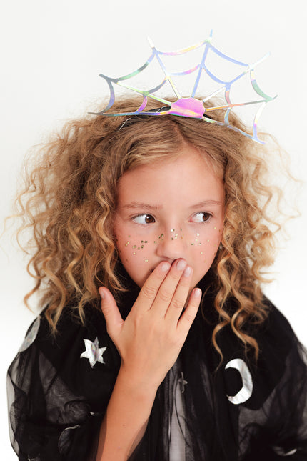Halloween Hårband Spindelväv 21cm