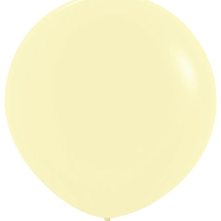 Ballonger Pastell Matt Gul 91cm 2st
