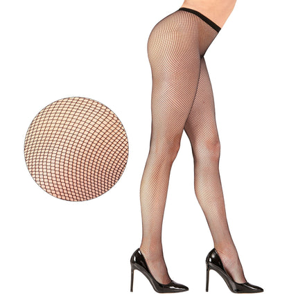 Svarta strumpbyxor Ladies Fishnet