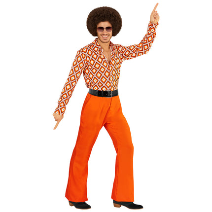Disco 70S Byxor Orange Herr