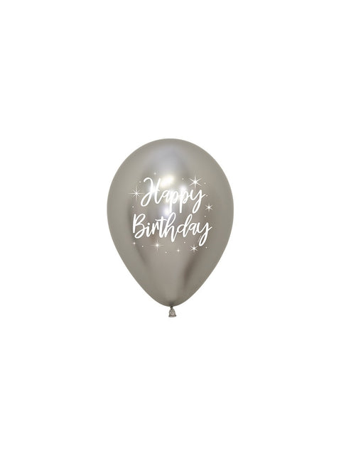 Ballonger Happy Birthday Radiant Reflex Mix 25st