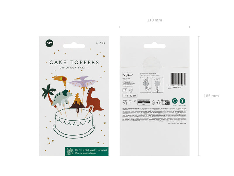 Dino Cocktailpinnar 6st