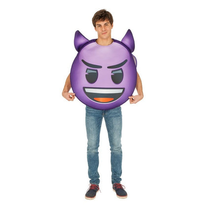 Kostym Emoji Djävul