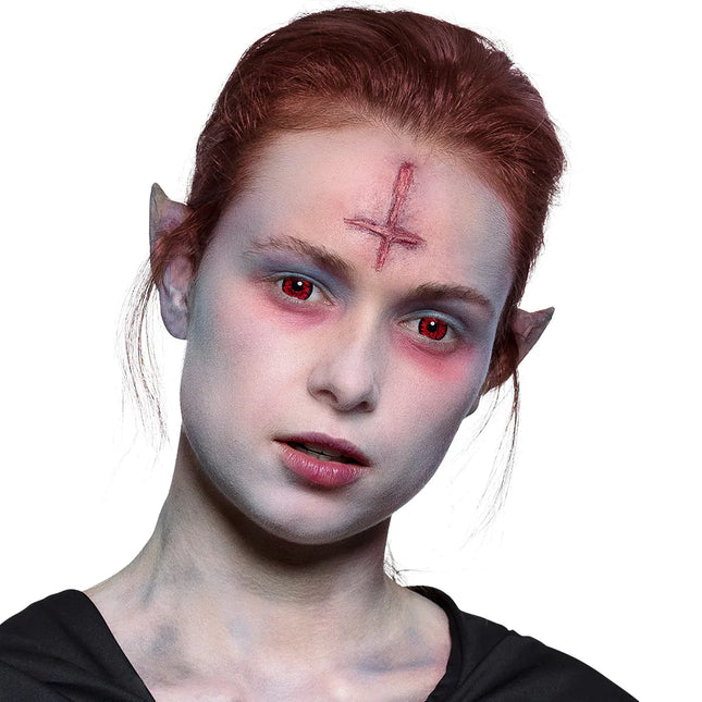 Röd Svart Färg Linser