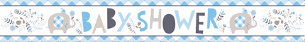 Baby Shower Banner Blå 2,74 m