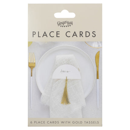 Bröllopsnamnlappar 6st