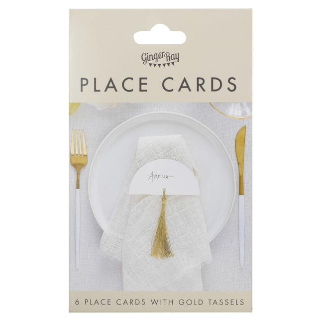 Bröllopsnamnlappar 6st