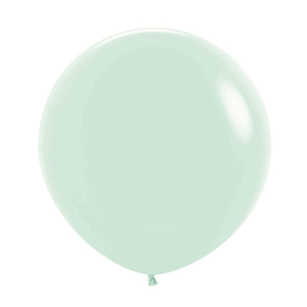 Ballonger Pastell Matt Grön 61cm 10st
