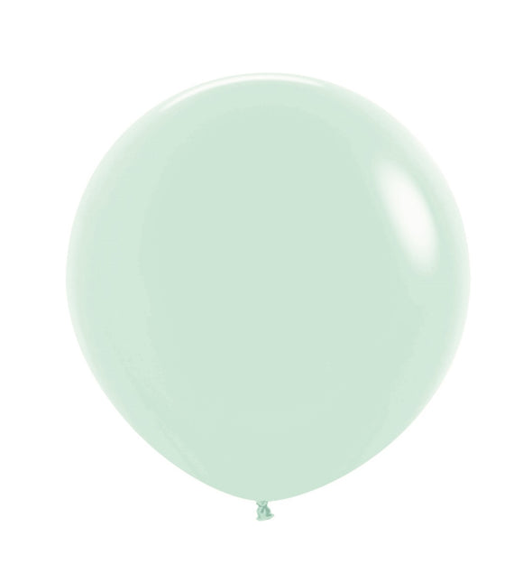 Ballonger Pastell Matt Grön 61cm 10st