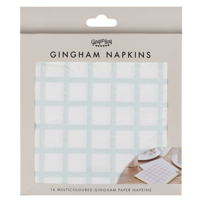 Färgade Servetter Pastell 16,5cm 16st