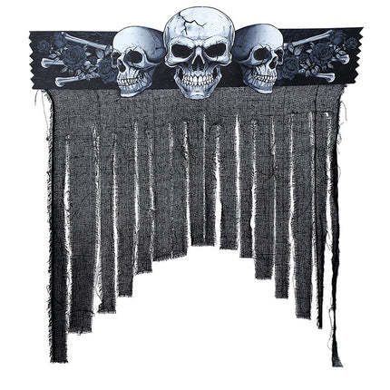 Halloween dörrgardin Skelett