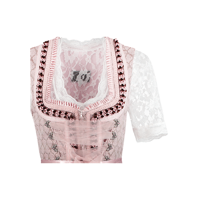 Rosa Dirndlklänning Oktoberfest Kvinnor 2 delar