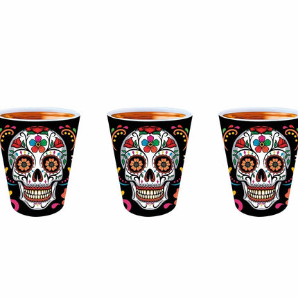 Dia De Los Muertos Shotglas 5cm 3st
