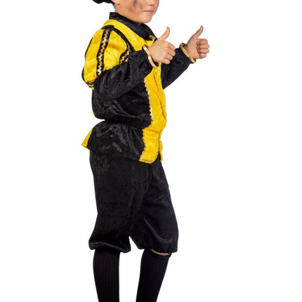 Pietenpak Kind Gul/Svart Luxe
