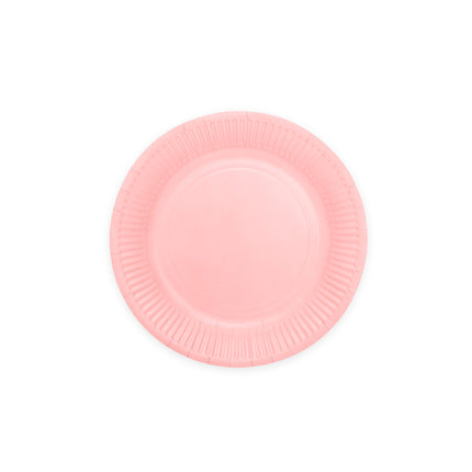Rosa Tallrikar Papper 18cm 8st