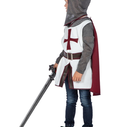 Riddardräkt Barn Kors 4 delar