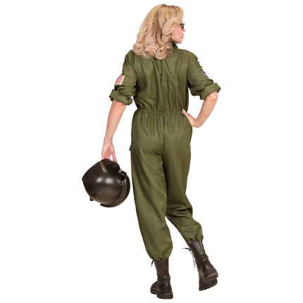 Pilotdräkt Mörkgrön Ladies Jet Fighter