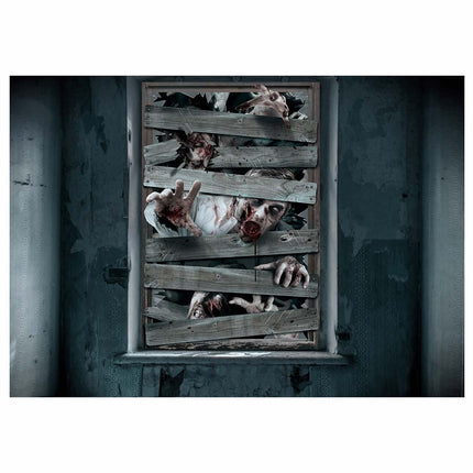 Halloween Fönsterdekoration Zombies