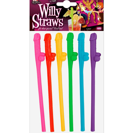 Färgade sugrör Pecker