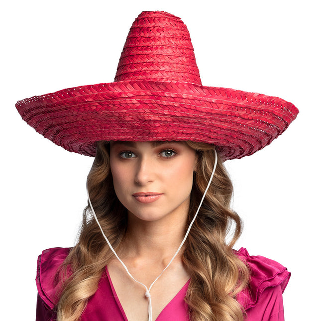 Röd Sombrero 49cm