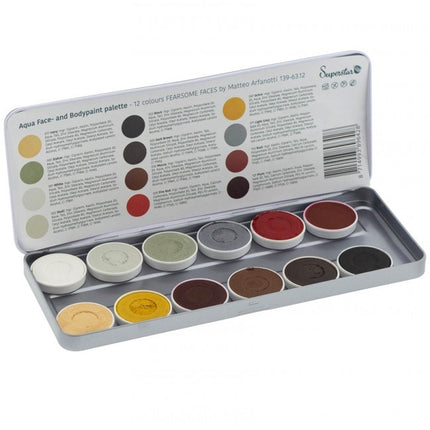 Färgade Schmink Fearsome 12st