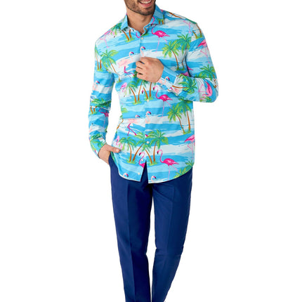 Hawaii Flamingo Skjorta Herr <tc>OppoSuits</tc>
