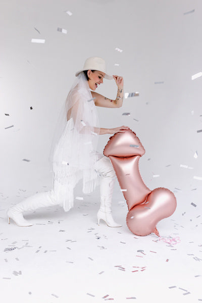 Polterabend Heliumballong Pecker Tom