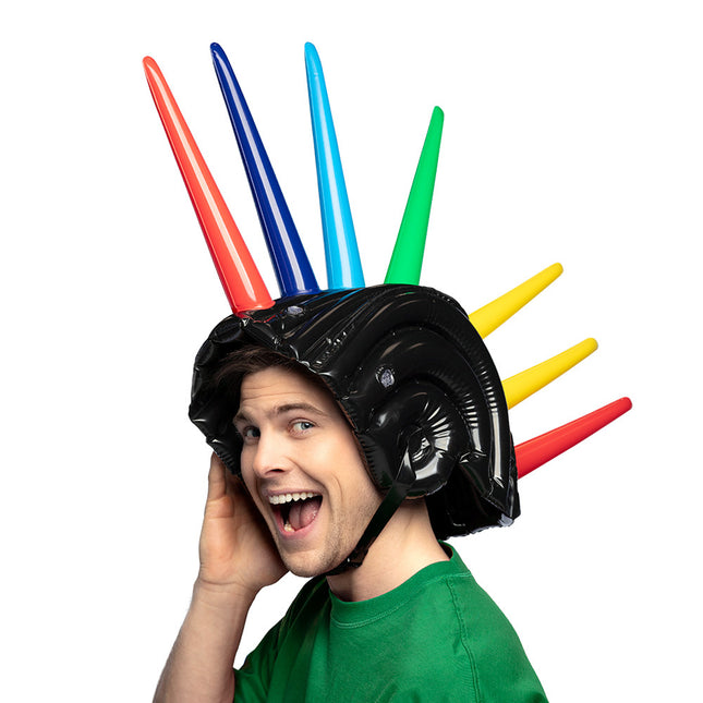 Uppblåsbar spikhjälm 52cm