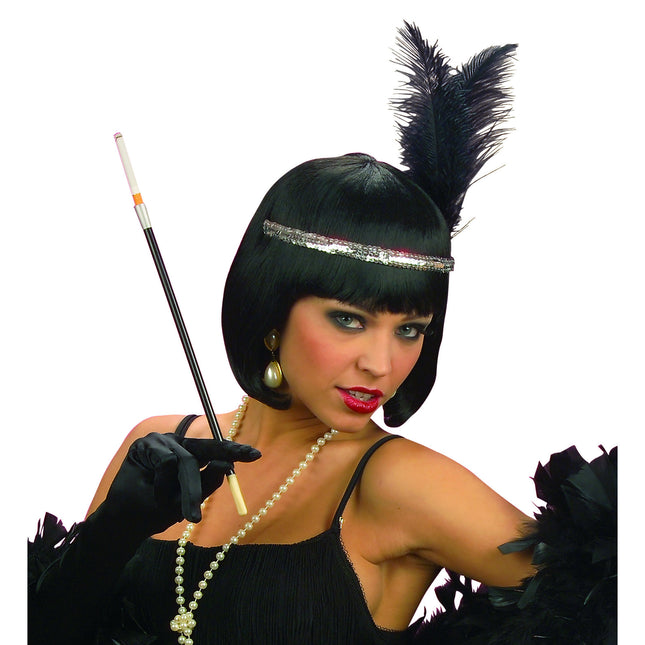 Svart Cigaretthållare 30cm