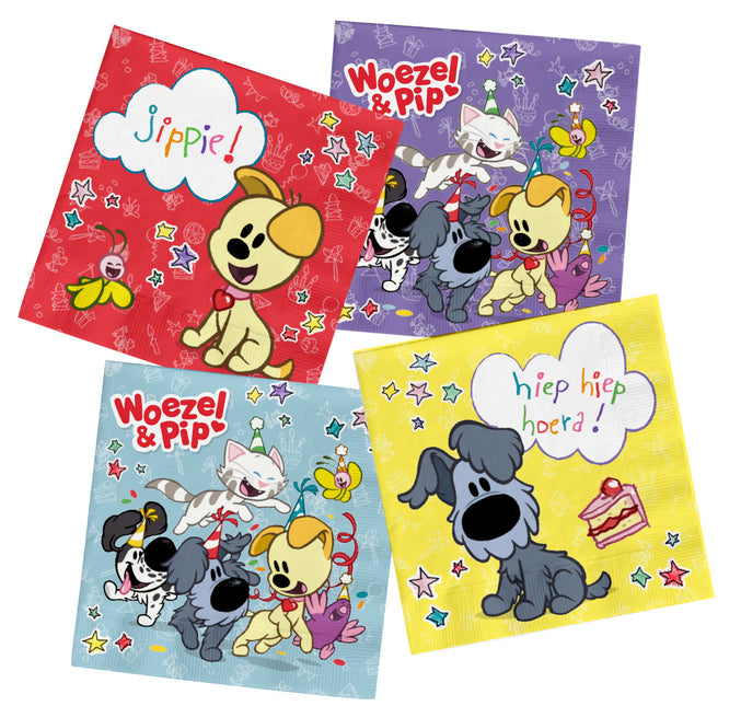 Woezel En Pip Servetter 33cm 20st