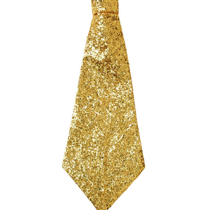 Guldhalsband Glitter med resår