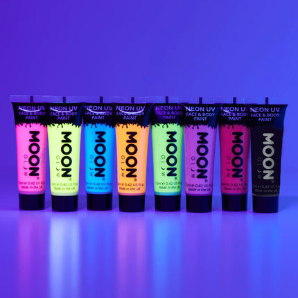 Moon Glow Pastel Neon UV Ansiktsfärg Pastellblå 12ml