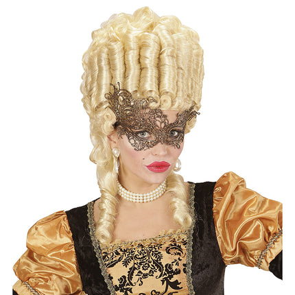 Gyllene ögonmask spets