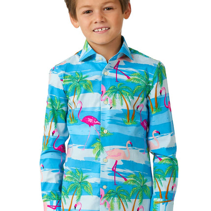 Hawaii Flamingo tröja pojke <tc>OppoSuits</tc>
