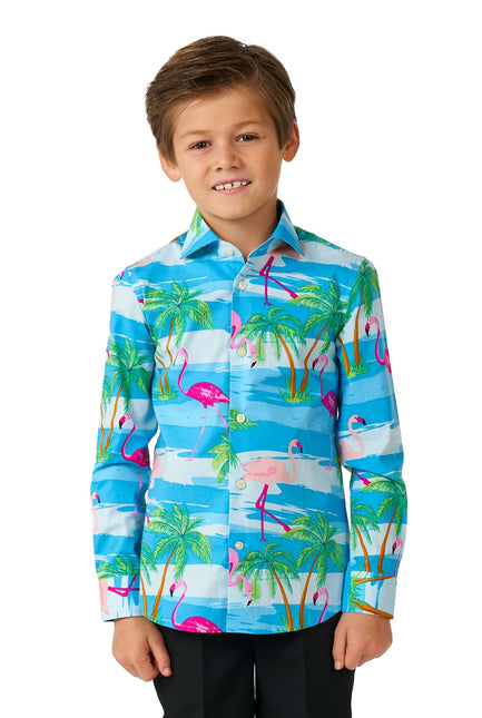 Hawaii Flamingo tröja pojke <tc>OppoSuits</tc>