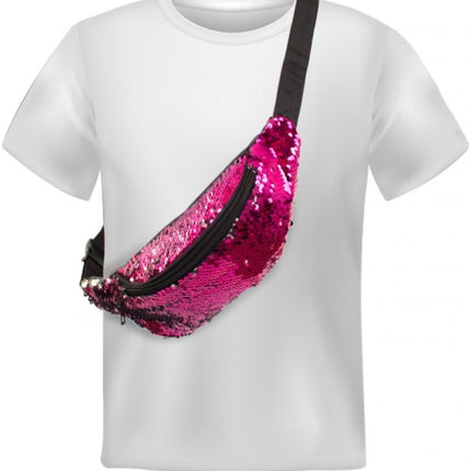 Hip bag Rosa paljetter