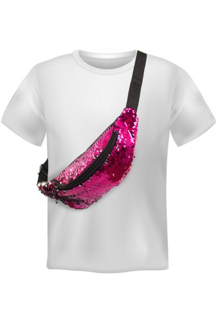 Hip bag Rosa paljetter