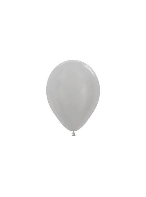 Ballonger Pärla Silver 12cm 50st