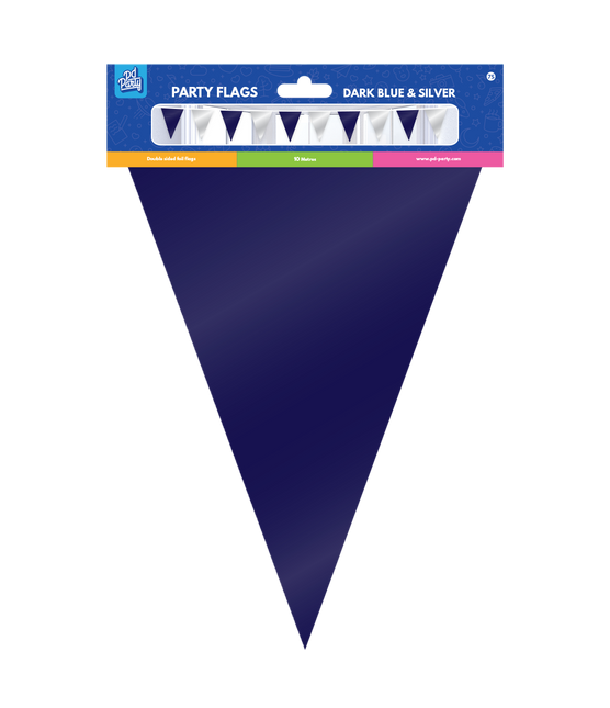 Blå silvergirlang Metallic 10m