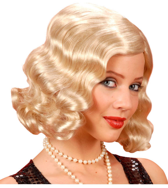 Blond peruk Roaring 20's