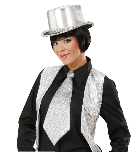 Silver Slips Glitter Med Resår