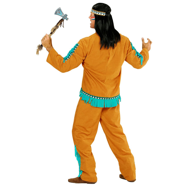 Indian dräkt Brun Ljusblå Herr