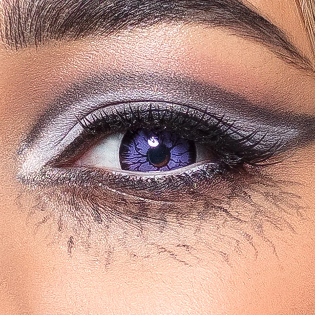 Lila svarta färgade linser