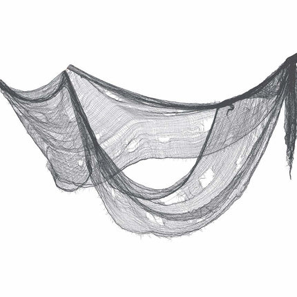 Halloween grå gardiner tyg 2,28 m