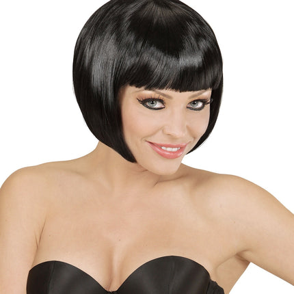 Svart peruk Bobline
