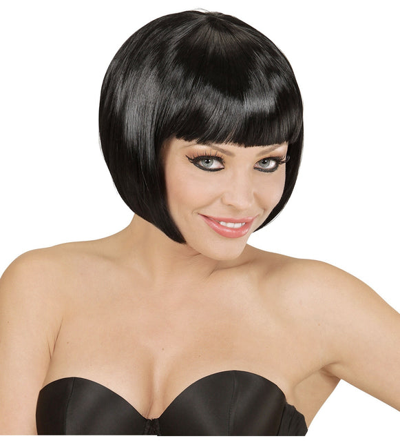 Svart peruk Bobline