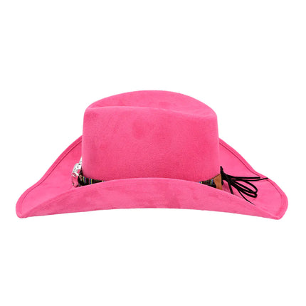 Rosa cowboyhatt Luxe