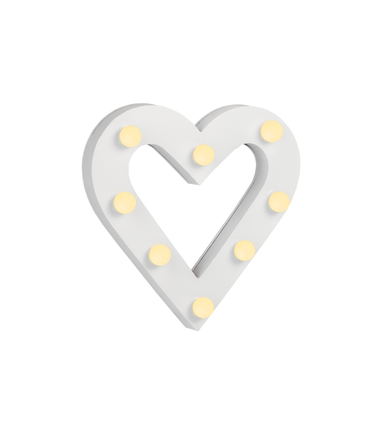Vitt ljus hjärta