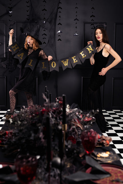 Orange Halloween bokstavsgirlang 1,75 m